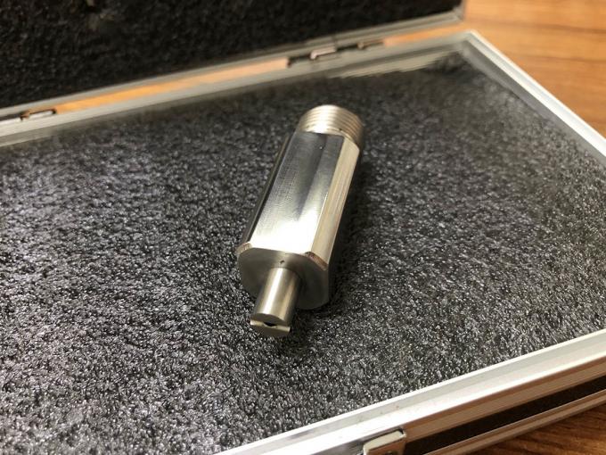 a 16 gauge sharpened luer stub
